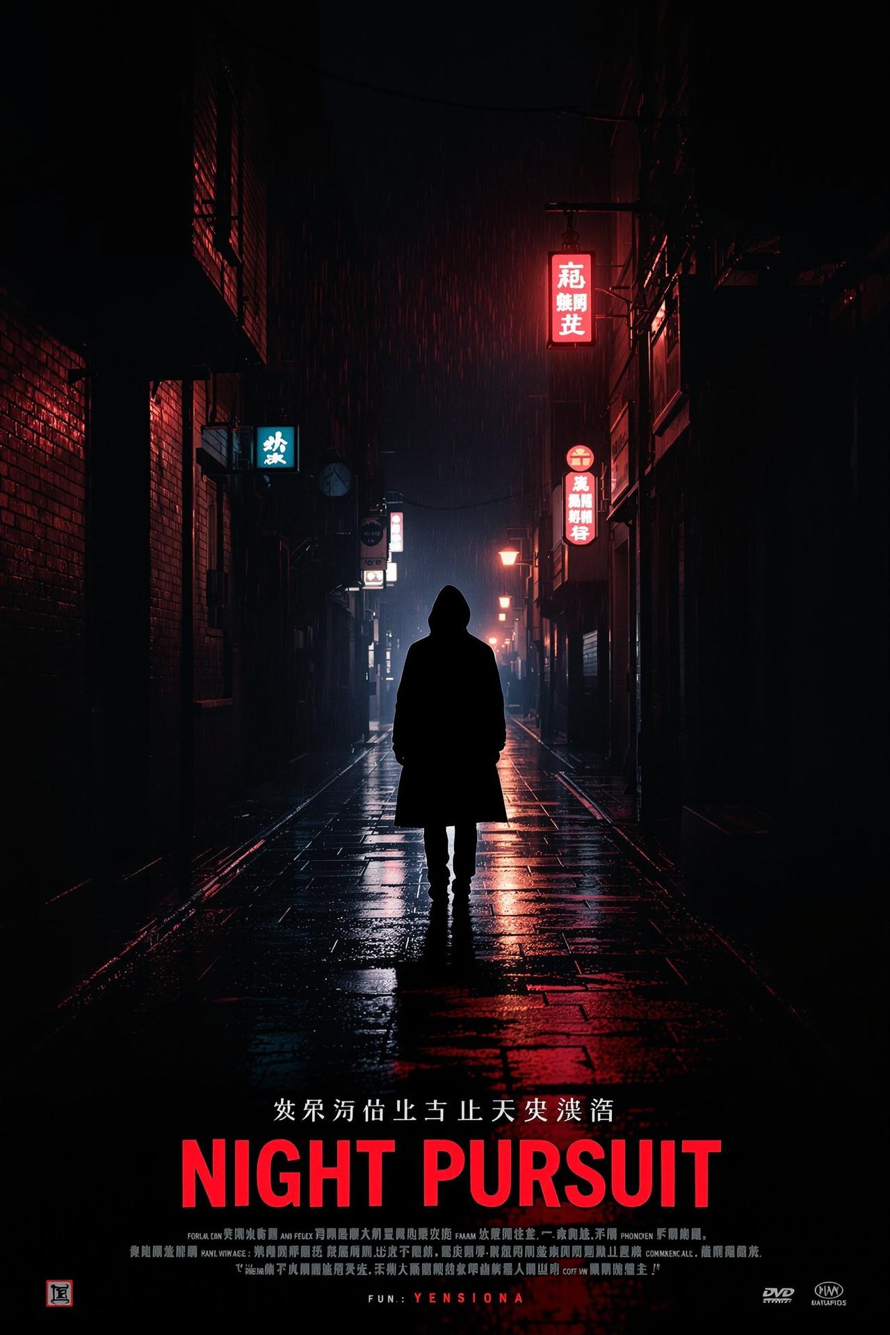 日韩国产欧美出品暗夜追凶悬疑电影海报